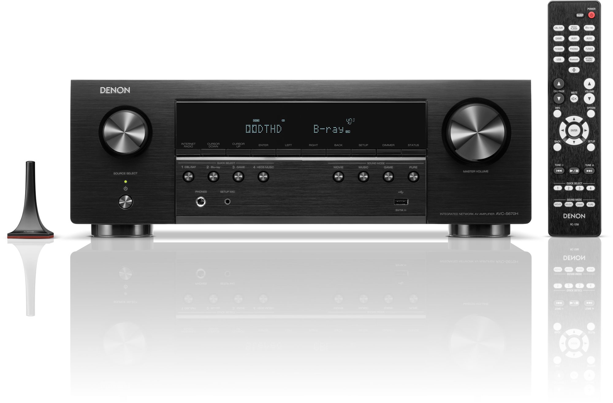 Denon AVC-S670H - fekete HiFi erősítő