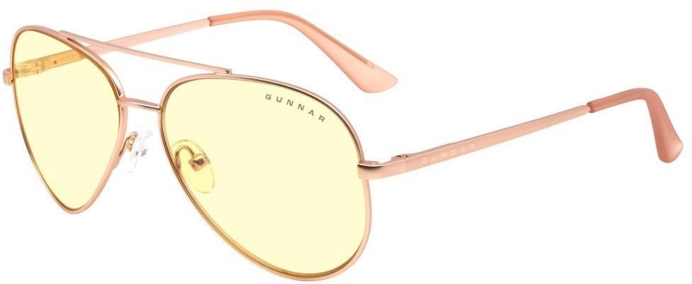 GUNNAR Maverick Rosegold, jantárové sklá Okuliare na počítač