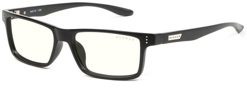 GUNNAR Vertex Onyx, verre clair naturel Lunettes anti lumiere bleue