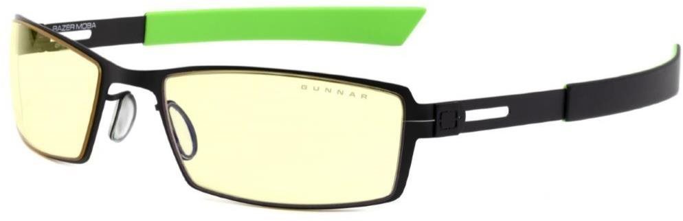 GUNNAR Razer Moba Onyx, Amber Glasses Natural Computer Glasses