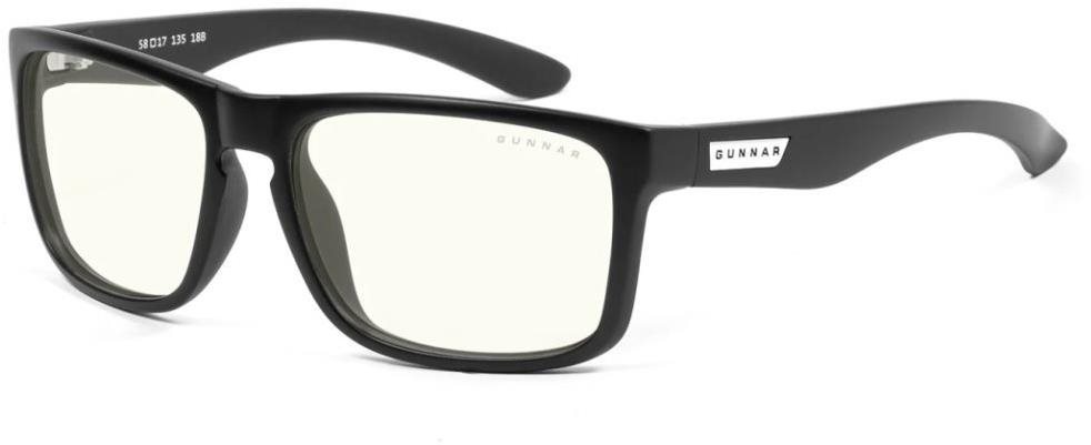GUNNAR Intercept Onyx, Clear Natural Glass Computer Glasses