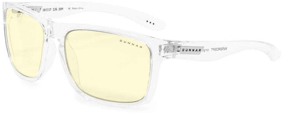 GUNNAR Intercept Crystal, Amber Glass Computer Glasses