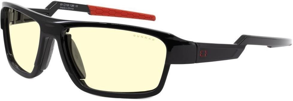GUNNAR LIGHTNING BOLT 360 Onyx, jantárové/slnečné sklá Okuliare na...