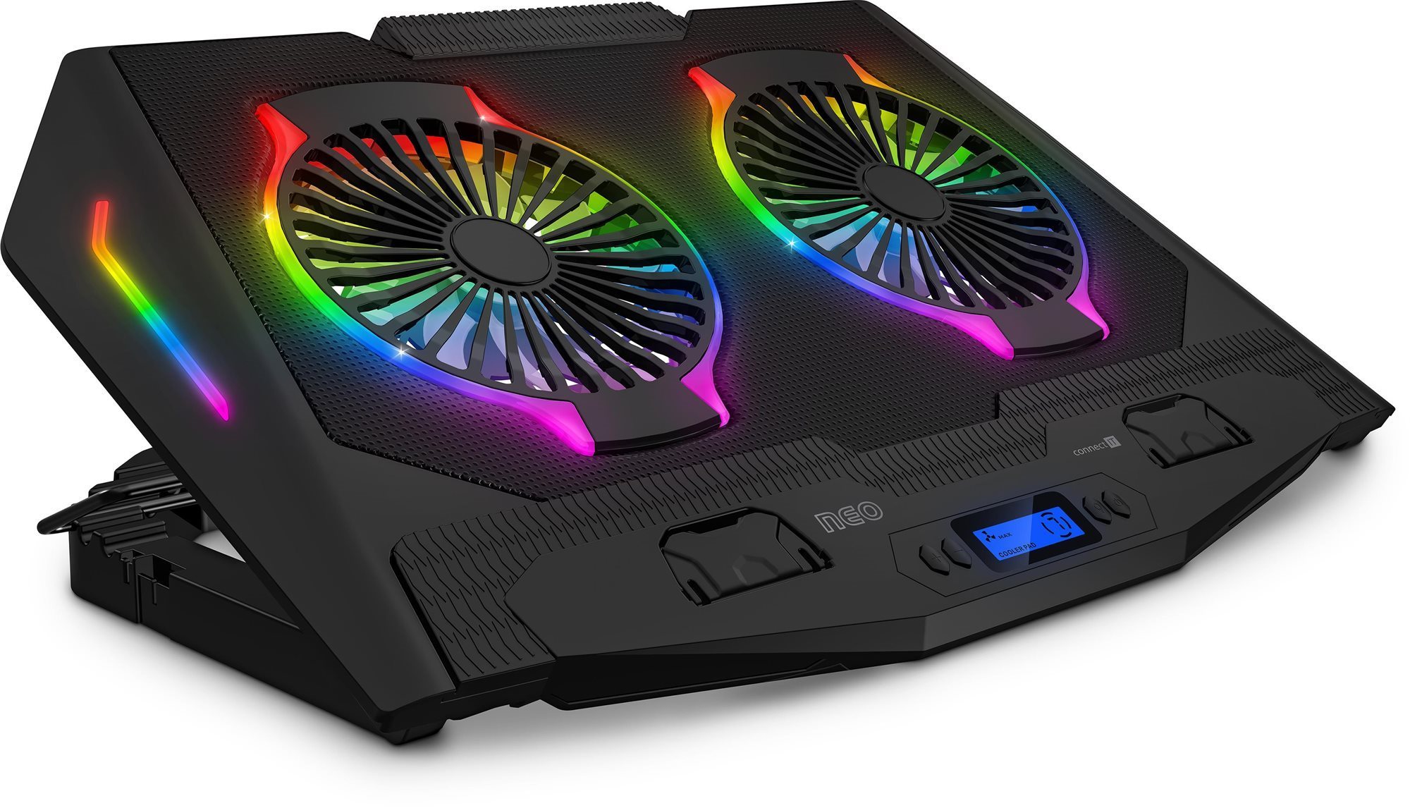 CONNECT IT NEO RGB, schwarz Laptop-Kühlpad