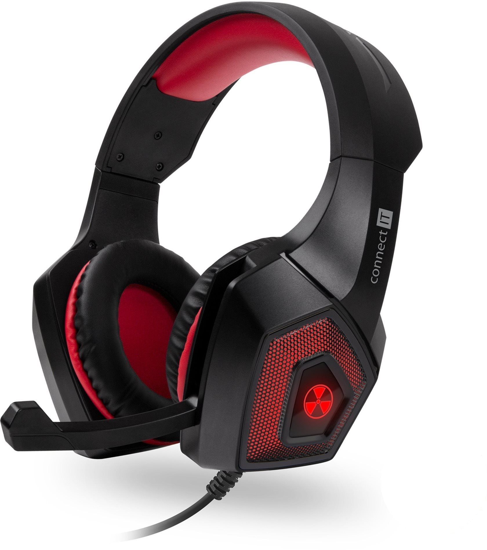 CONNECT IT CHP-5500-RD BATTLE RNBW Ed. 2 Gaming Headset, red Herné...