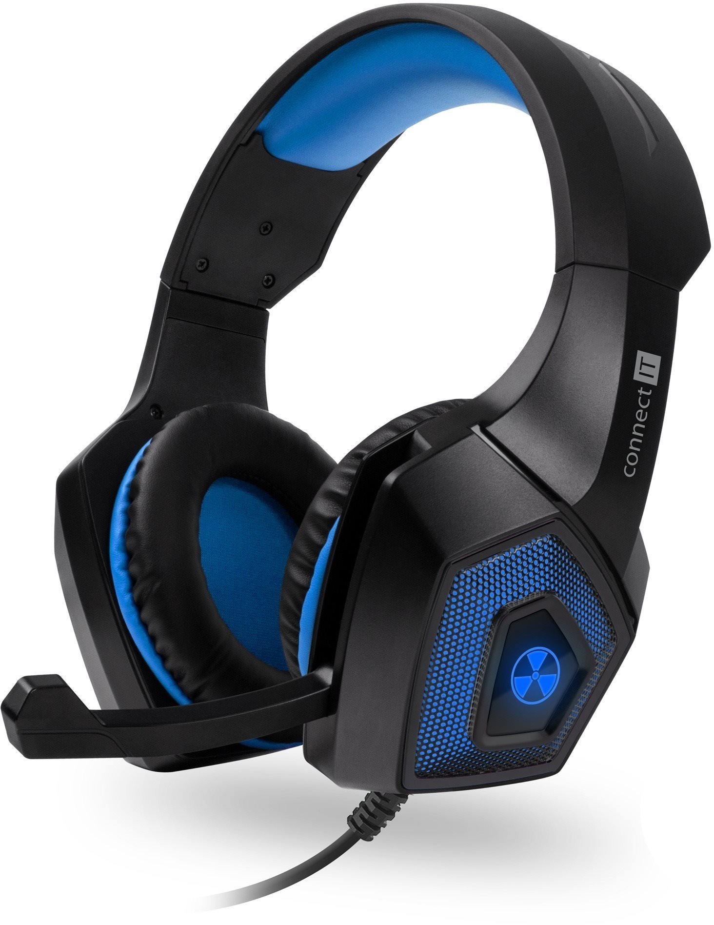 CONNECT IT CHP-5500-BL BATTLE RNBW Ed. 2, blue Herné slúchadlá