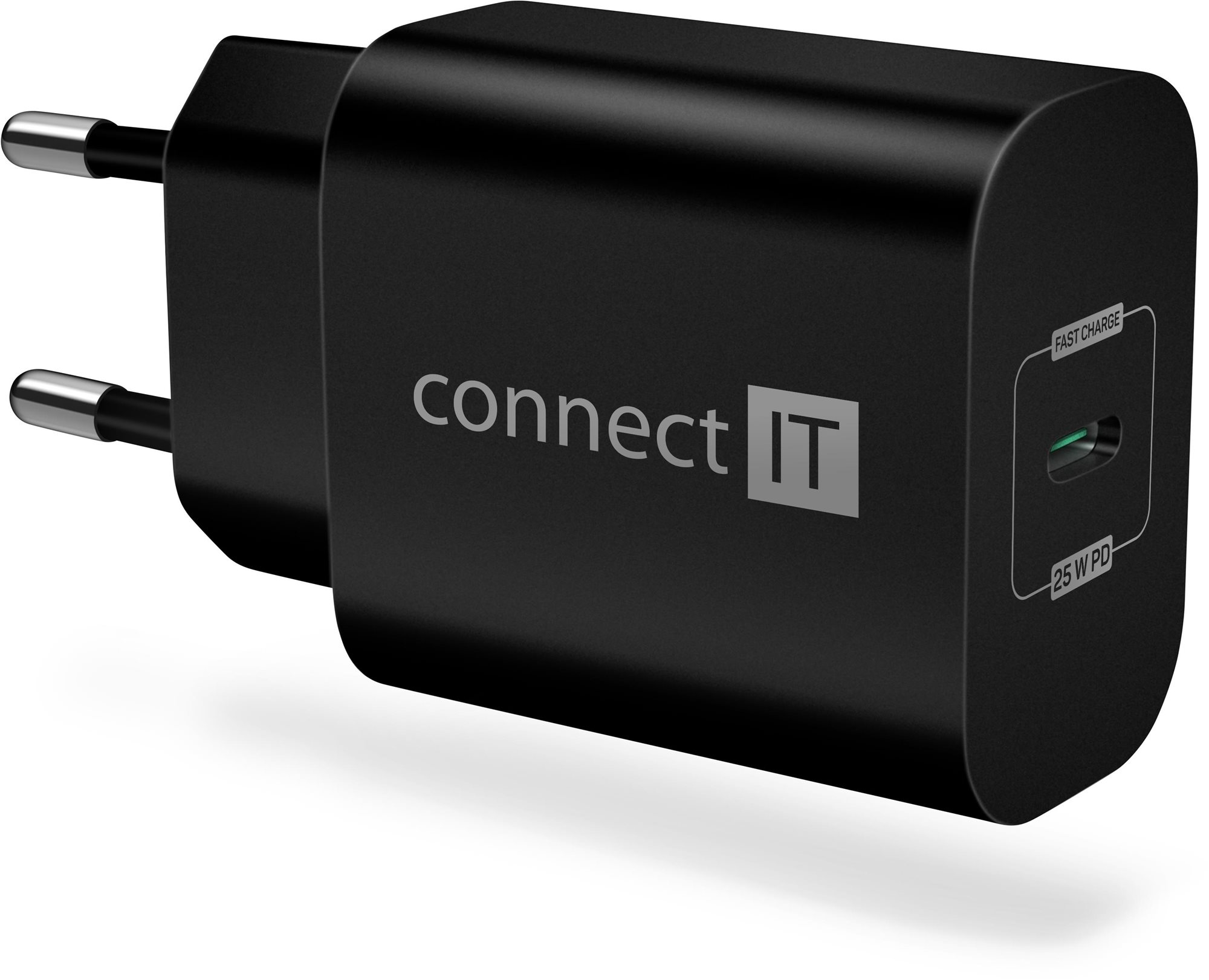 CONNECT IT Voyager2 25W PD, fekete Töltő adapter