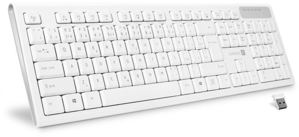 CONNECT IT CKB-3010-SK CZ / SK White Klávesnica