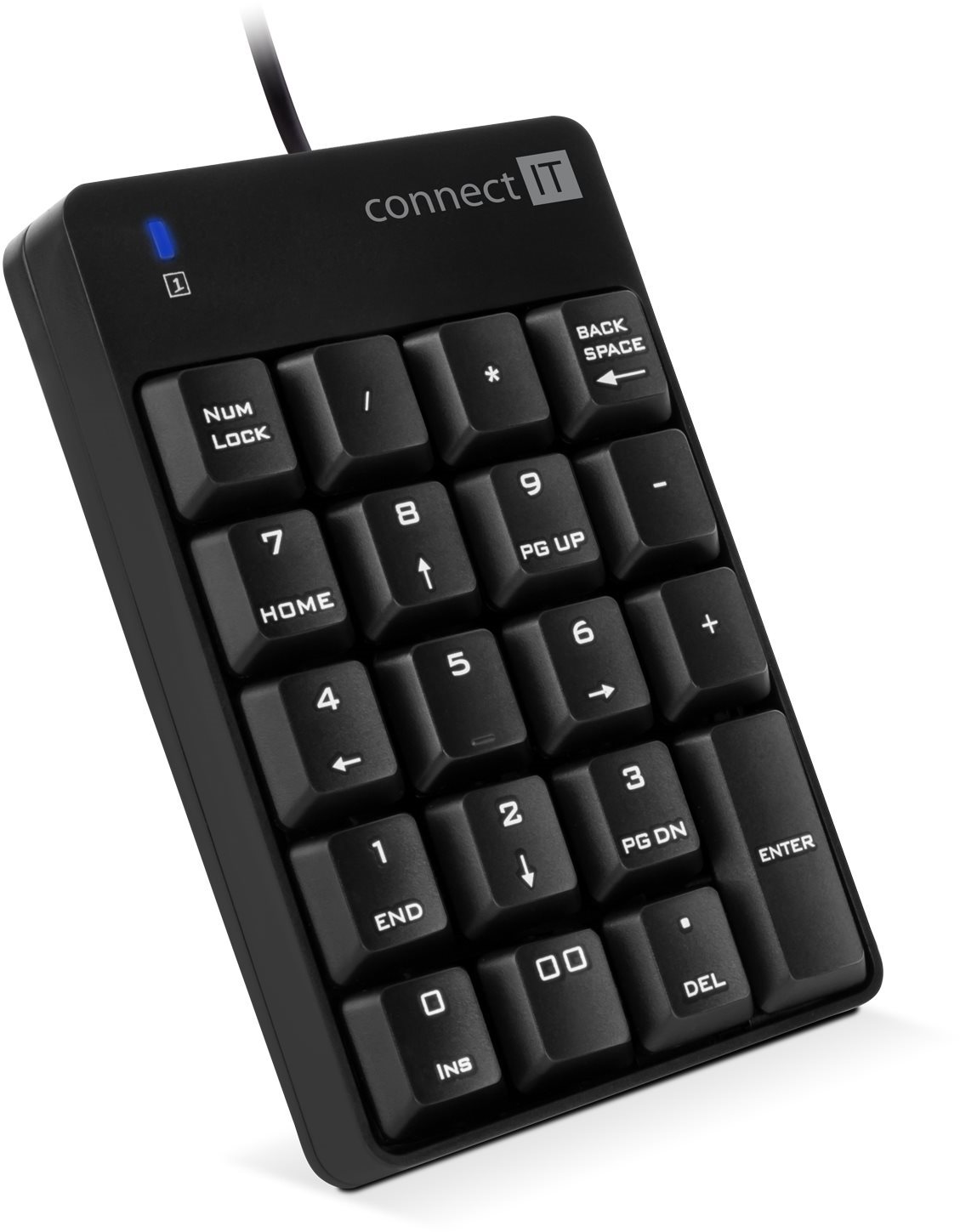 CONNECT IT NumCALC CKB-0060-BK, čierna Numerická klávesnica