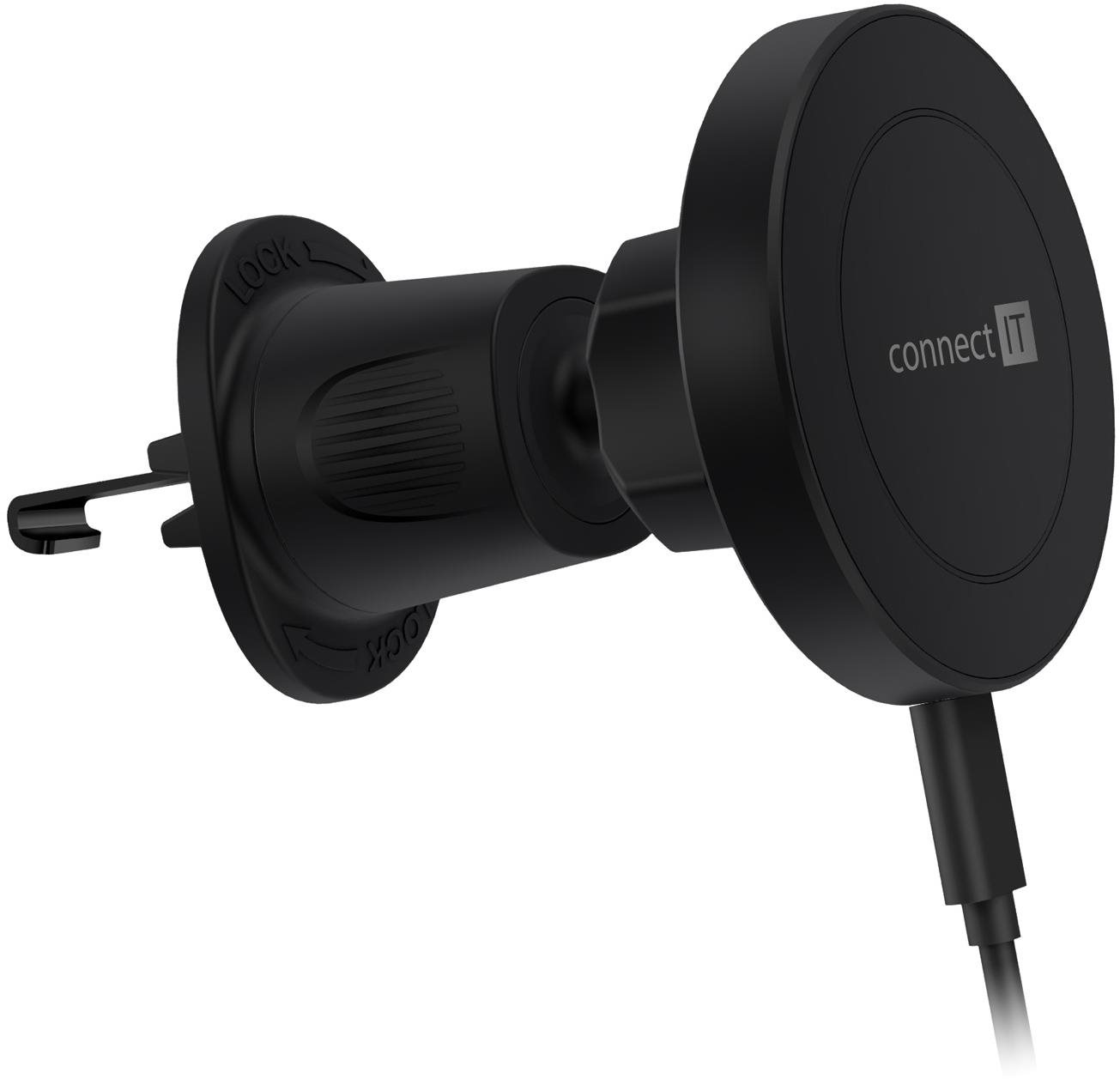 CONNECT IT InCarz Magsafe Ladegerät, schwarz MagSafe-Handyhalterung