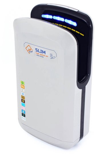 JET DRYER SLIM Strieborný Sušič rúk