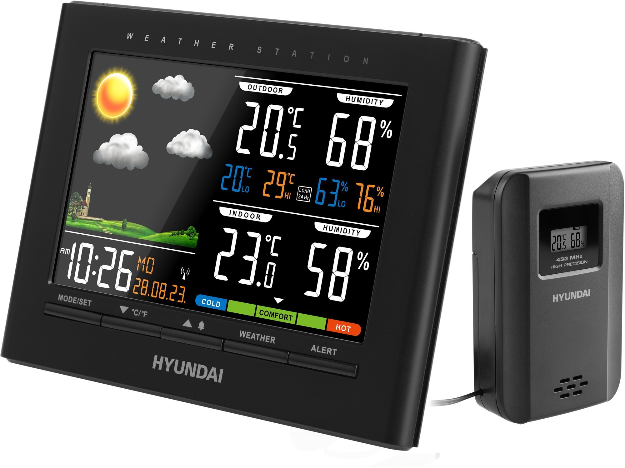 Hyundai WS 4380 + predlžená záruka zdarma po registrácii Meteostanica