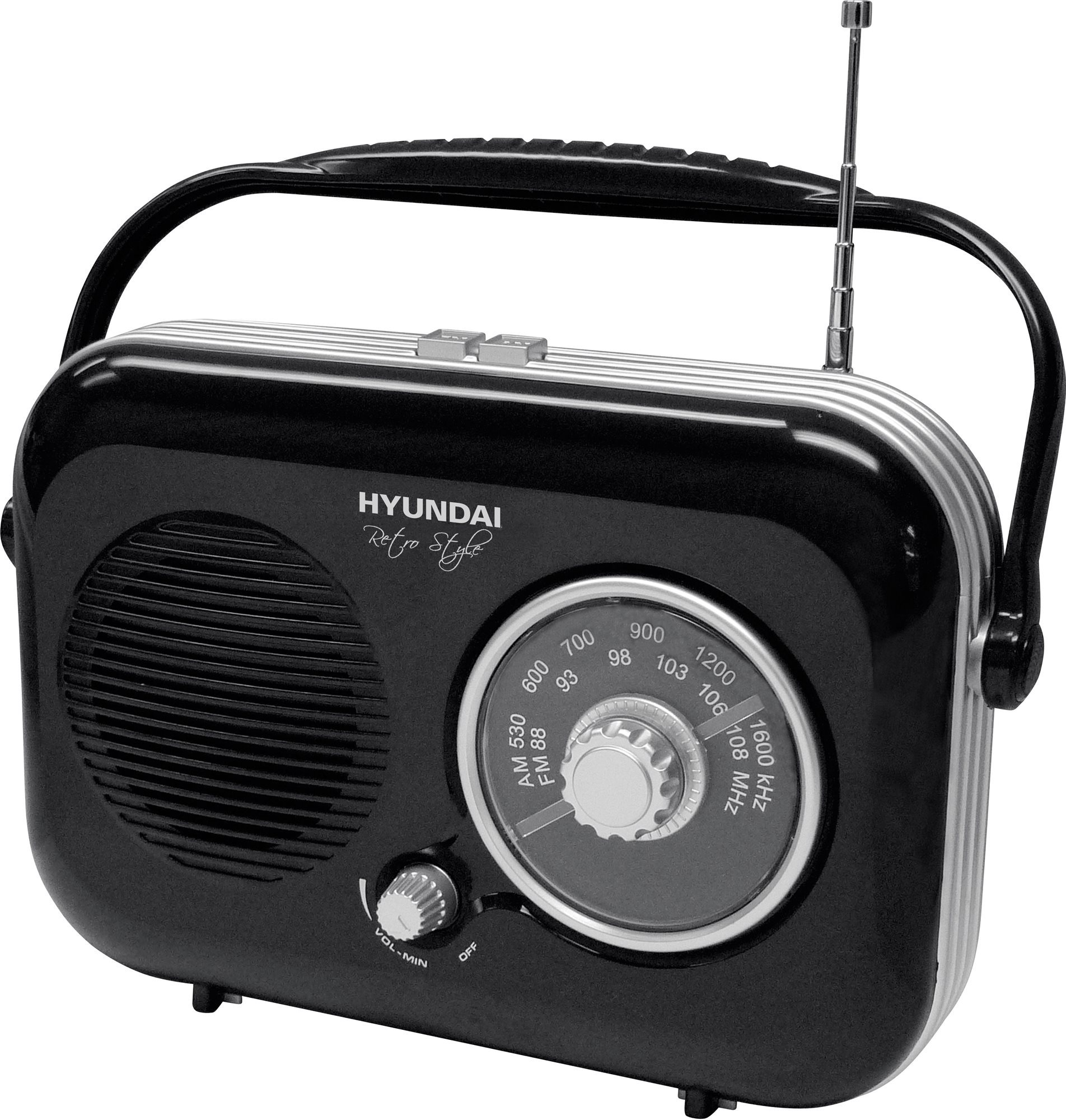 Hyundai PR 100 Retro čierny Rádio
