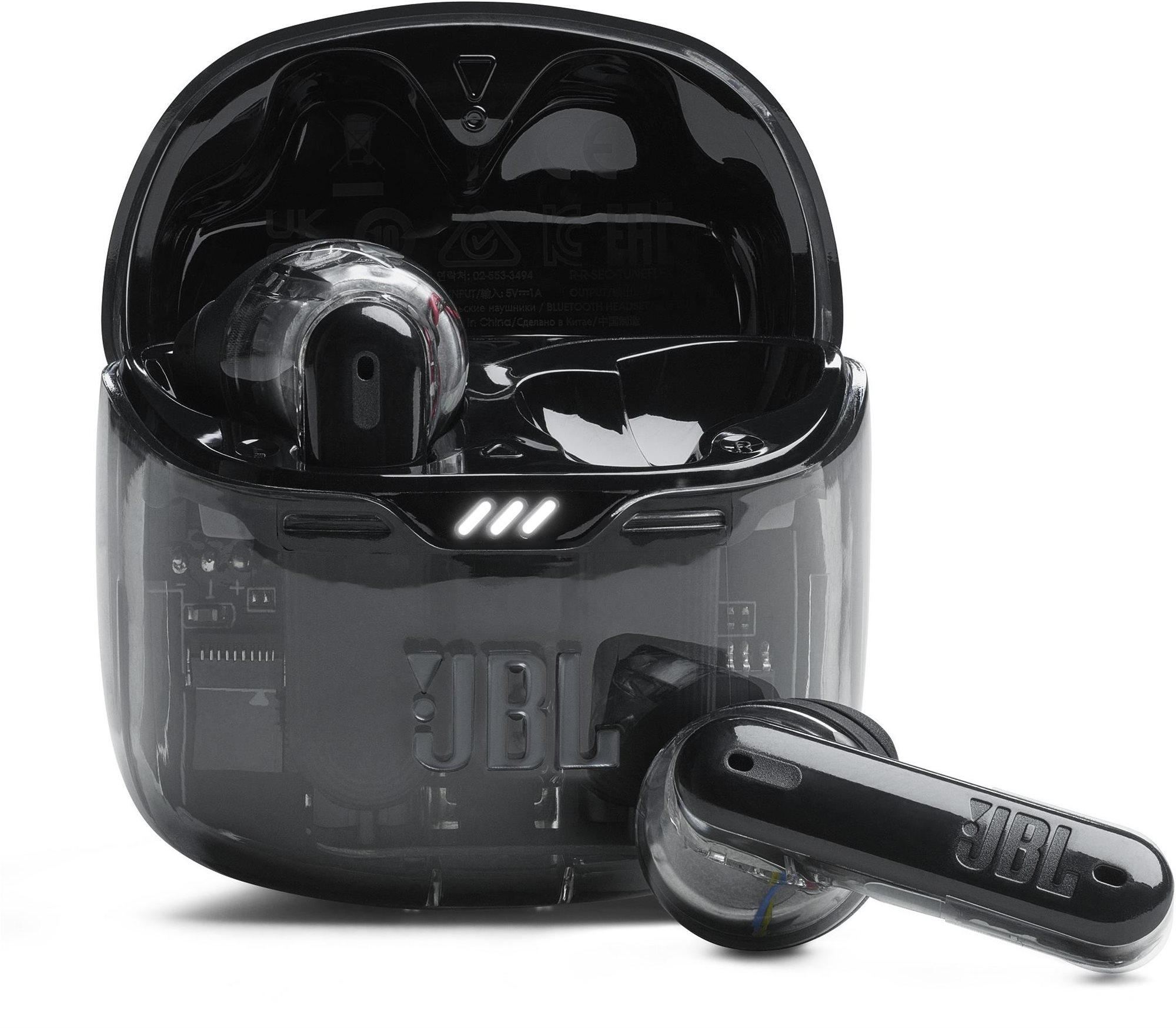 JBL Tune Flex Ghost Black Vezeték nélküli fül-/fejhallgató