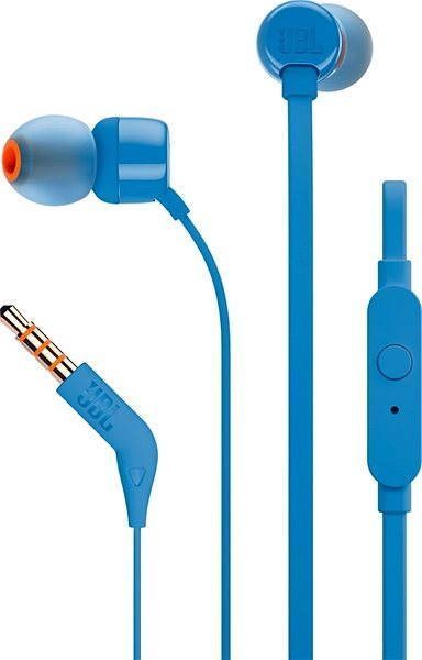 JBL T110 modrá Sluchátka