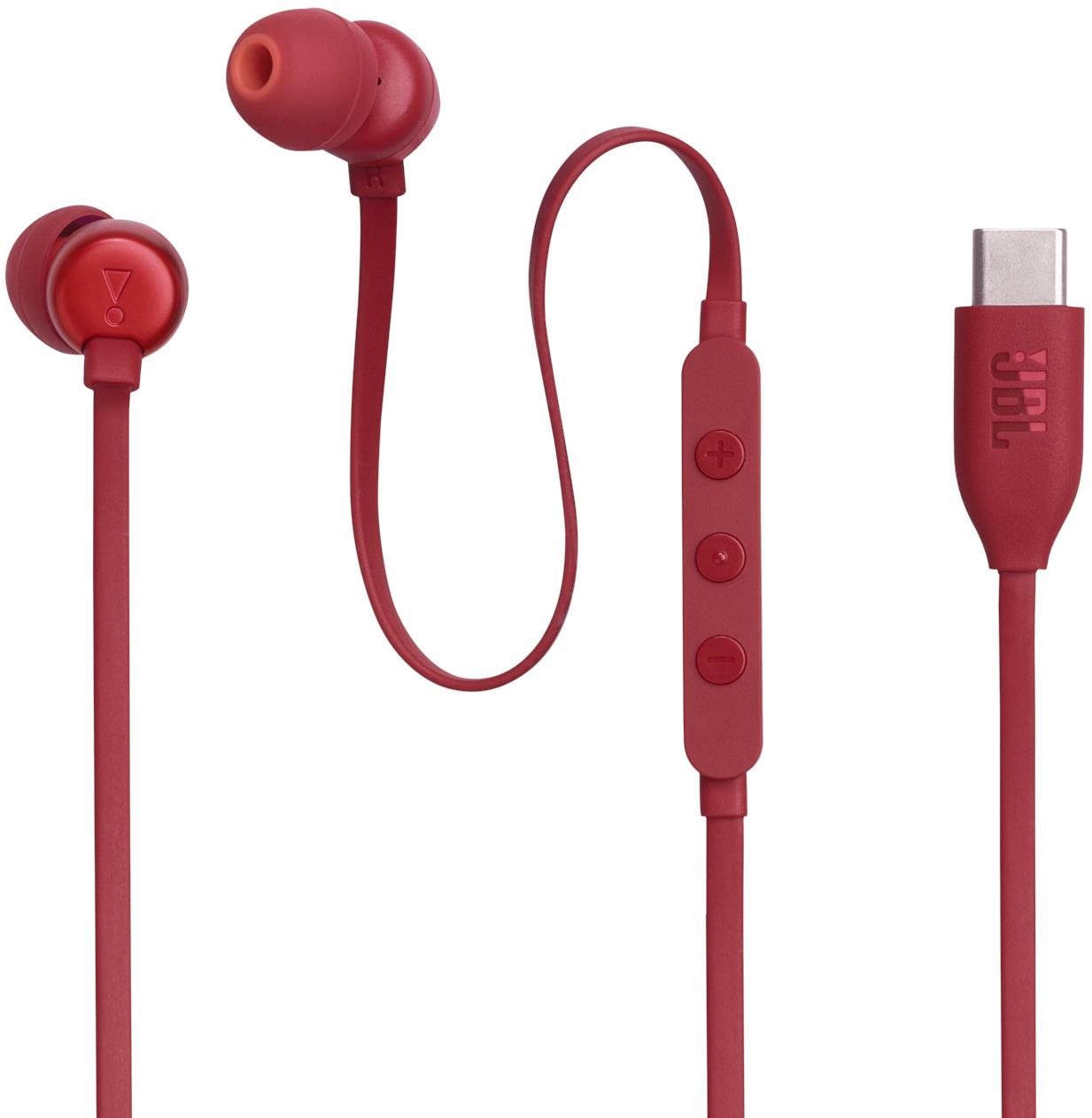JBL Tune 310 USB-C - piros Fej-/fülhallgató