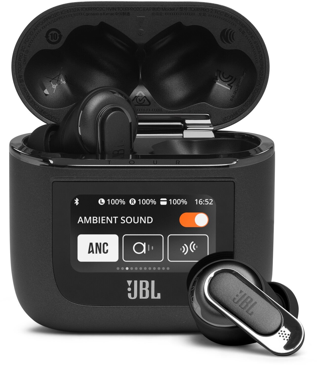 JBL Tour Pro 2 čierne Bezdrôtové slúchadlá