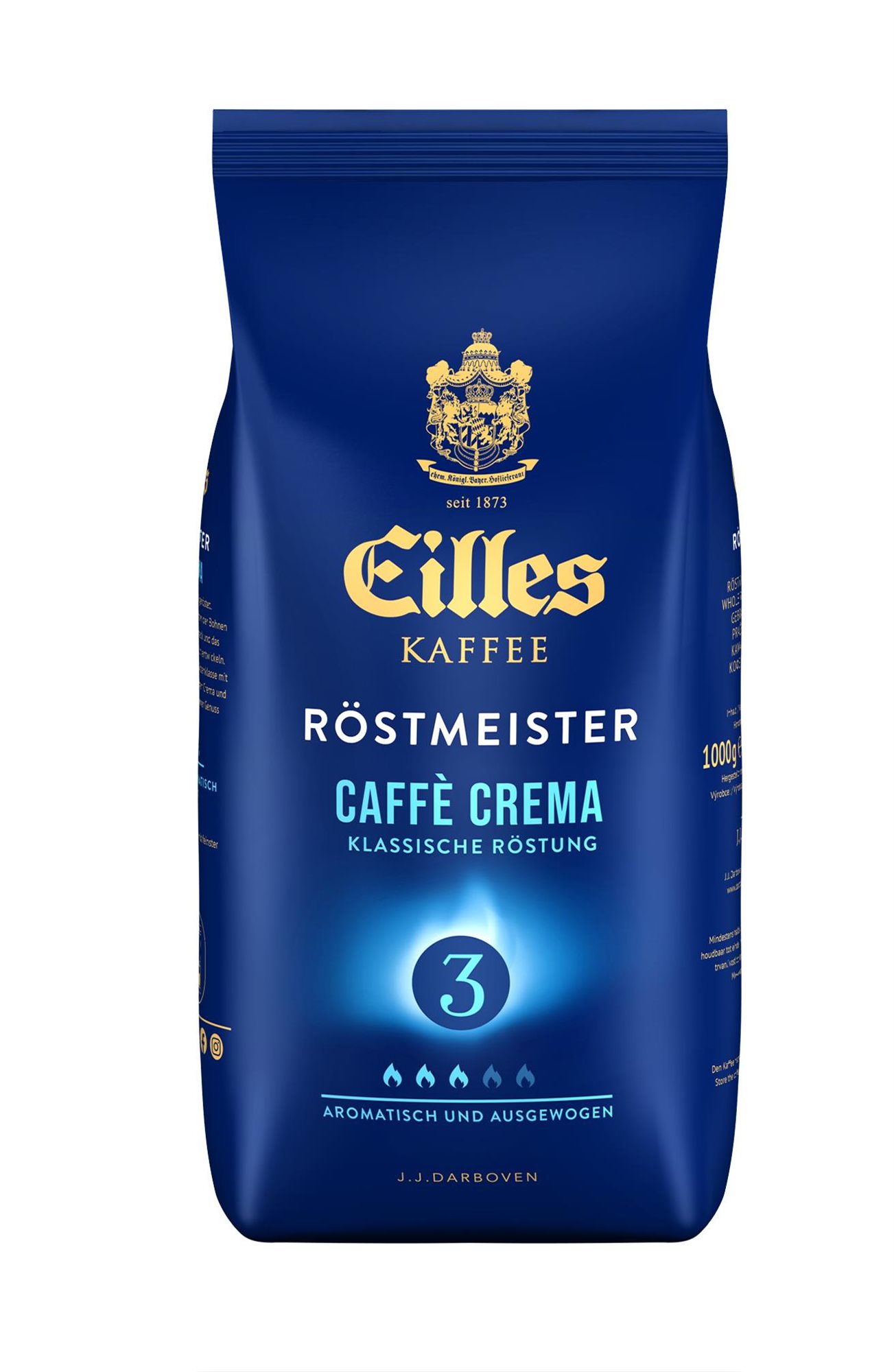 EILLES Gourmet Café Crema szemes kávé 1000g Kávé