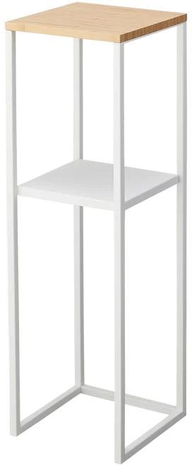 YAMAZAKI Kvetinový stolík Tower 5983, biely Odkladací stolík
