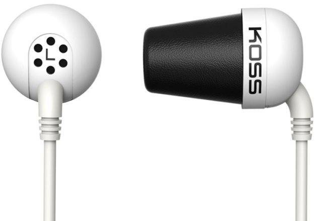 Koss THE PLUG fehér Fej-/fülhallgató