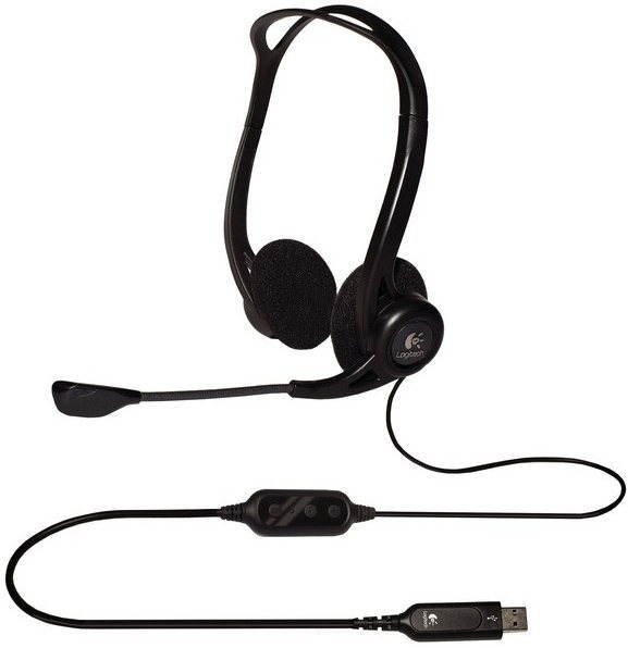 Kopfhörer mit Mikrofon Logitech PC Headset 960 USB Kopfhörer