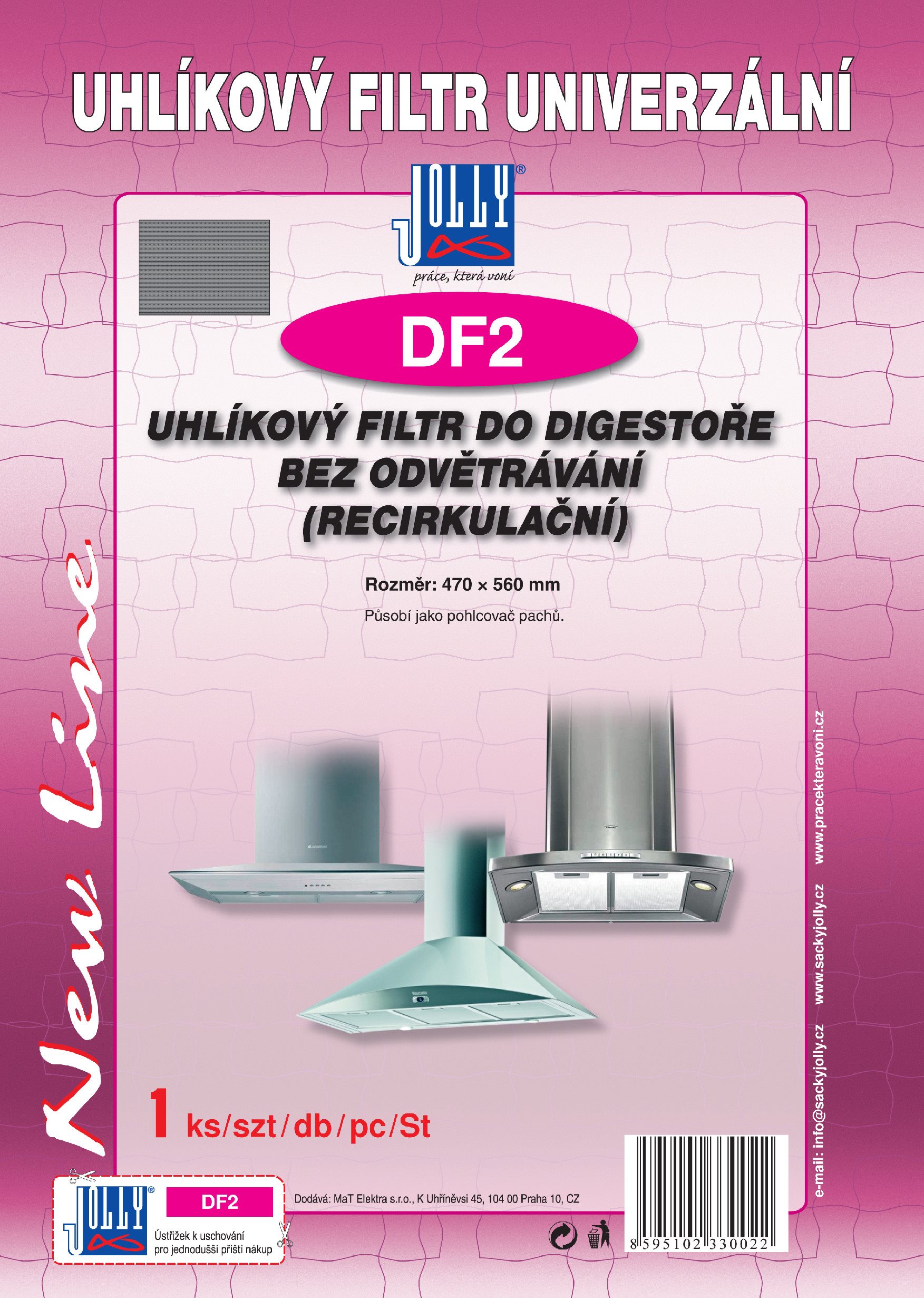 Univerzálny uhlíkový a tukový filter do digestora bez odvetrania...