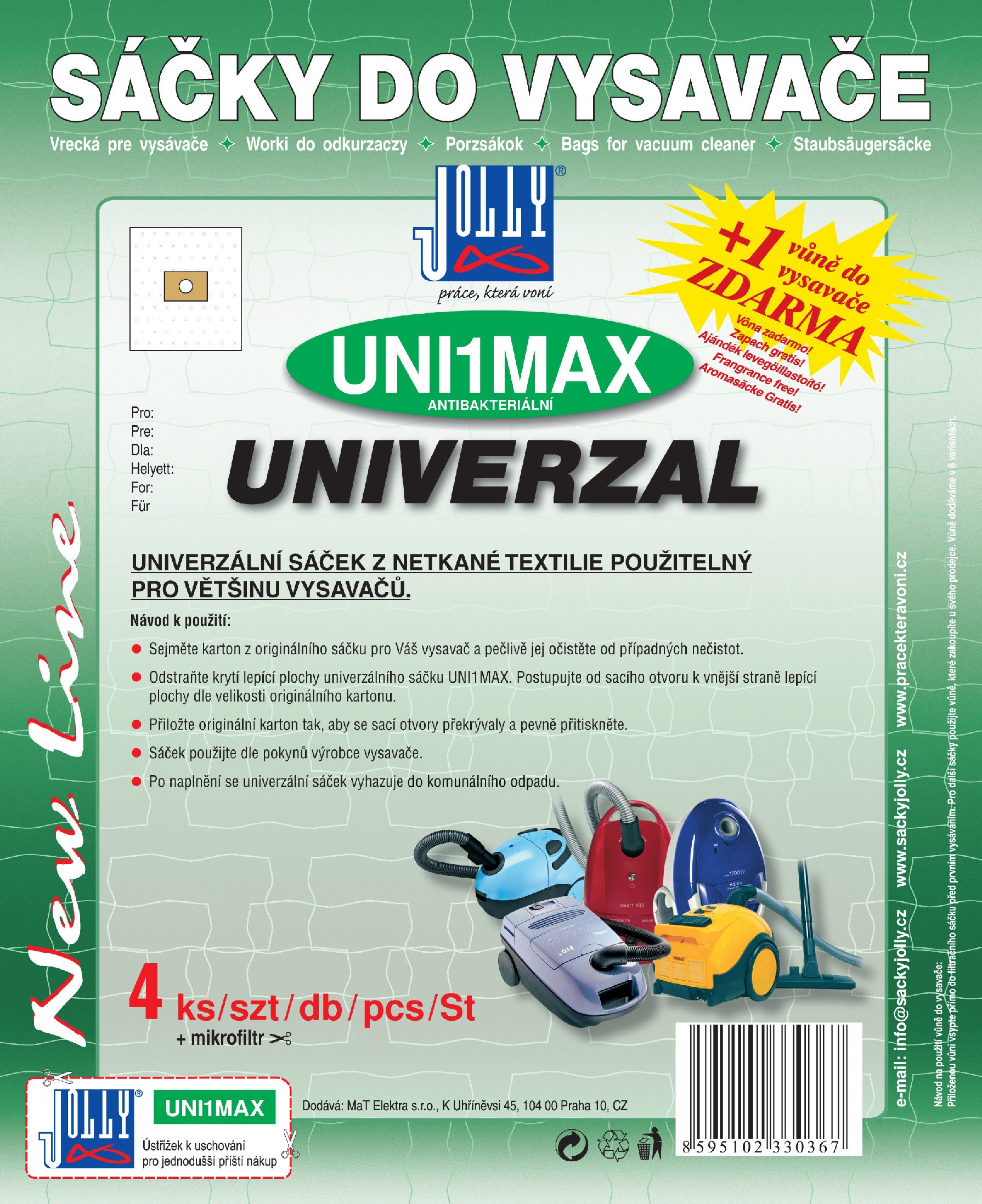 Vrecká do vysávača UNI1 MAX – univerzálne Vrecká do vysávača