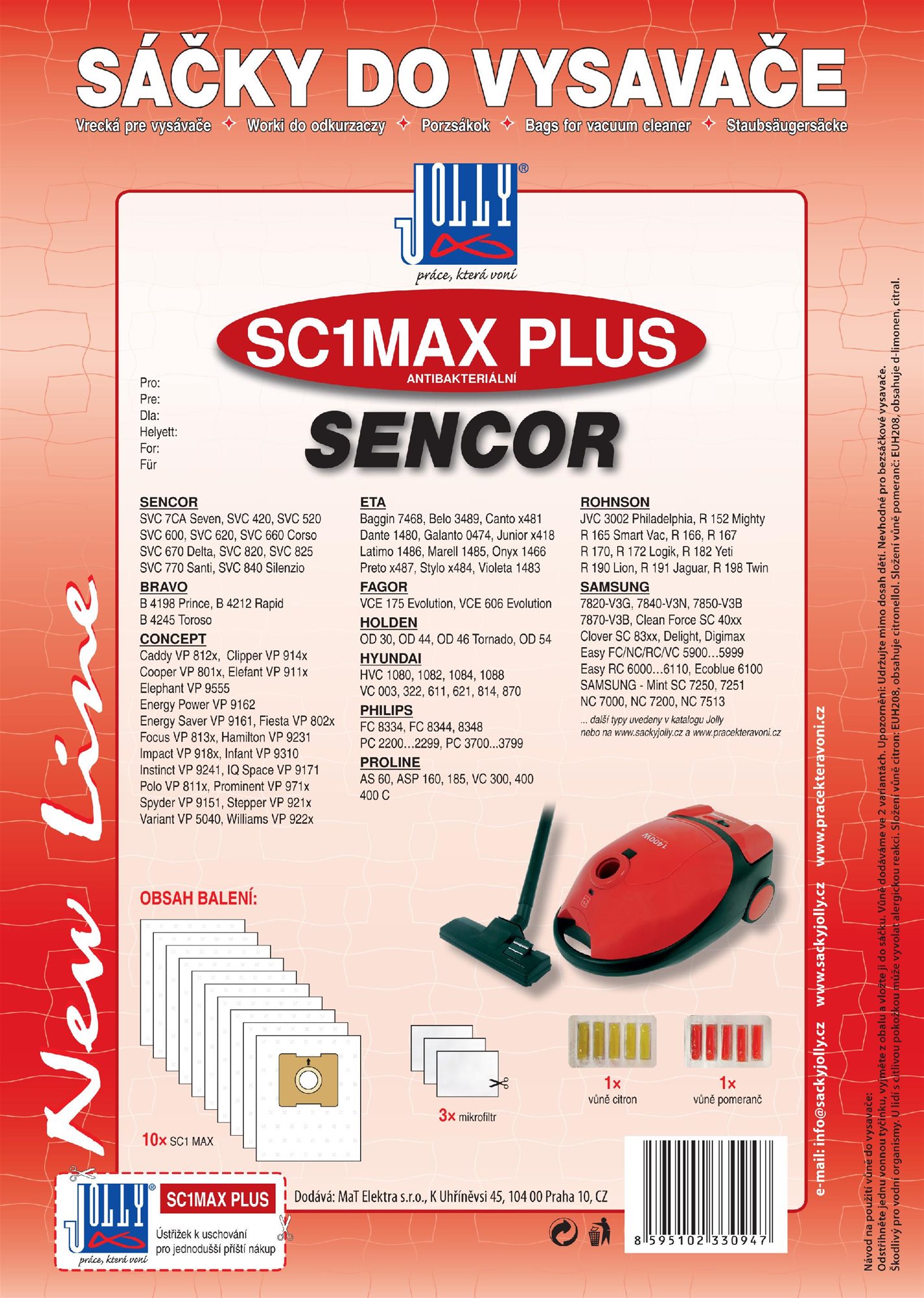 Vrecká do vysávača SC1 MAX PLUS Vrecká do vysávača