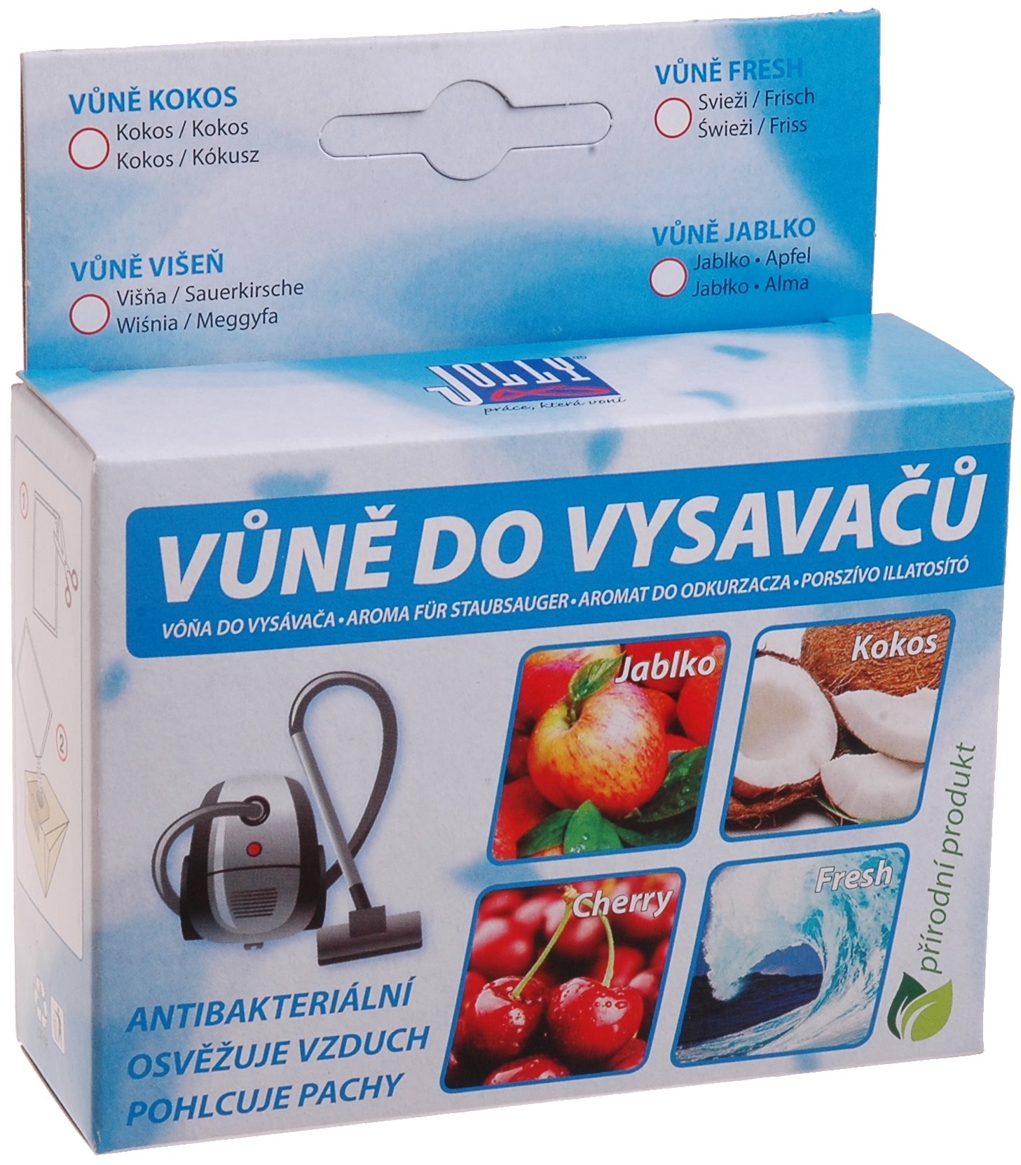 Vôňa do vysávača –kokos (5 ks) – opojná vôňa trópov Vôňa do vysávača