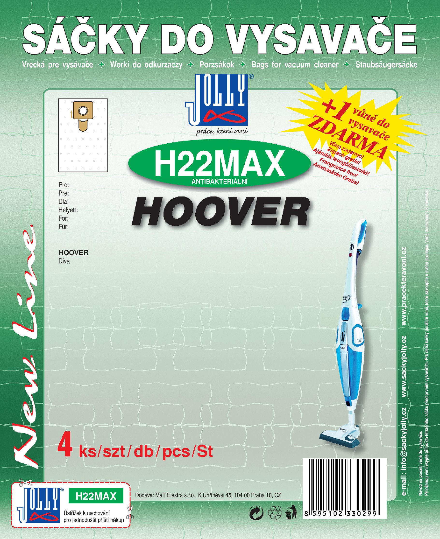 Vrecká do vysávača H22 MAX – textilné Vrecká do vysávača