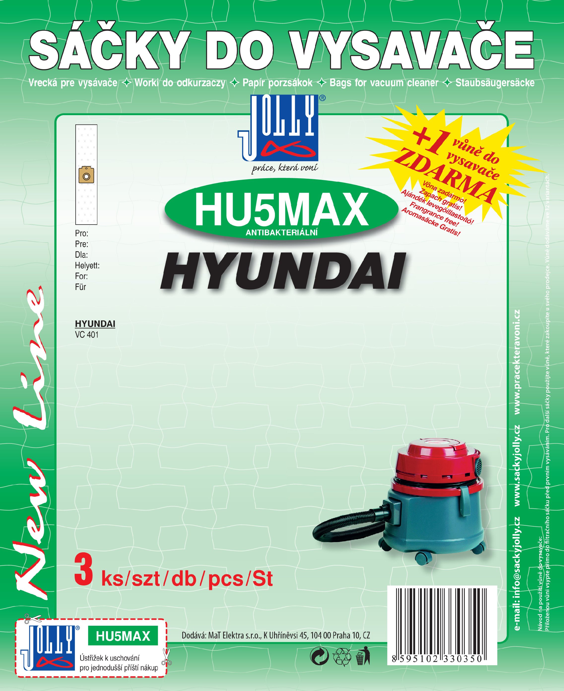 Sáčky do vysavače HU5 MAX - textilní Sáčky do vysavače