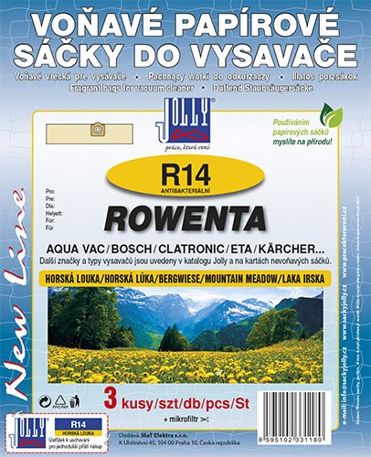 Vrecká do vysávača R14 – vôňa Horská lúka Vrecká do vysávača