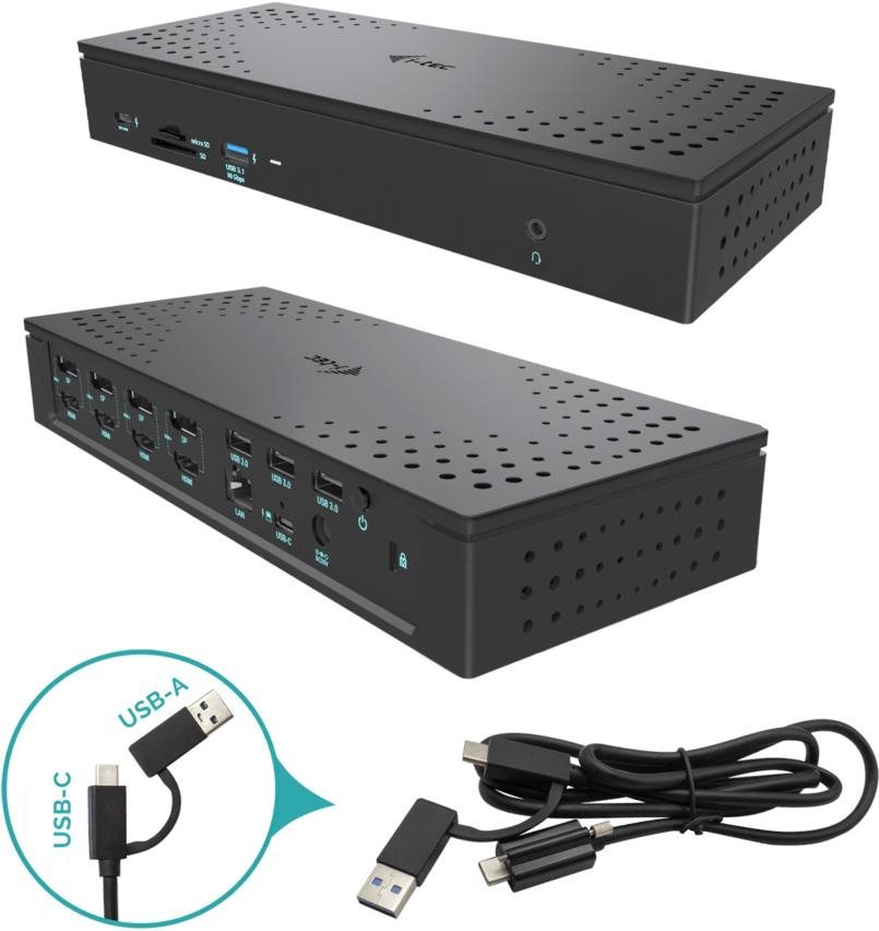 i-tec Universal USB 3.0/USB-C/Thunderbolt, Quattro 4K Display...