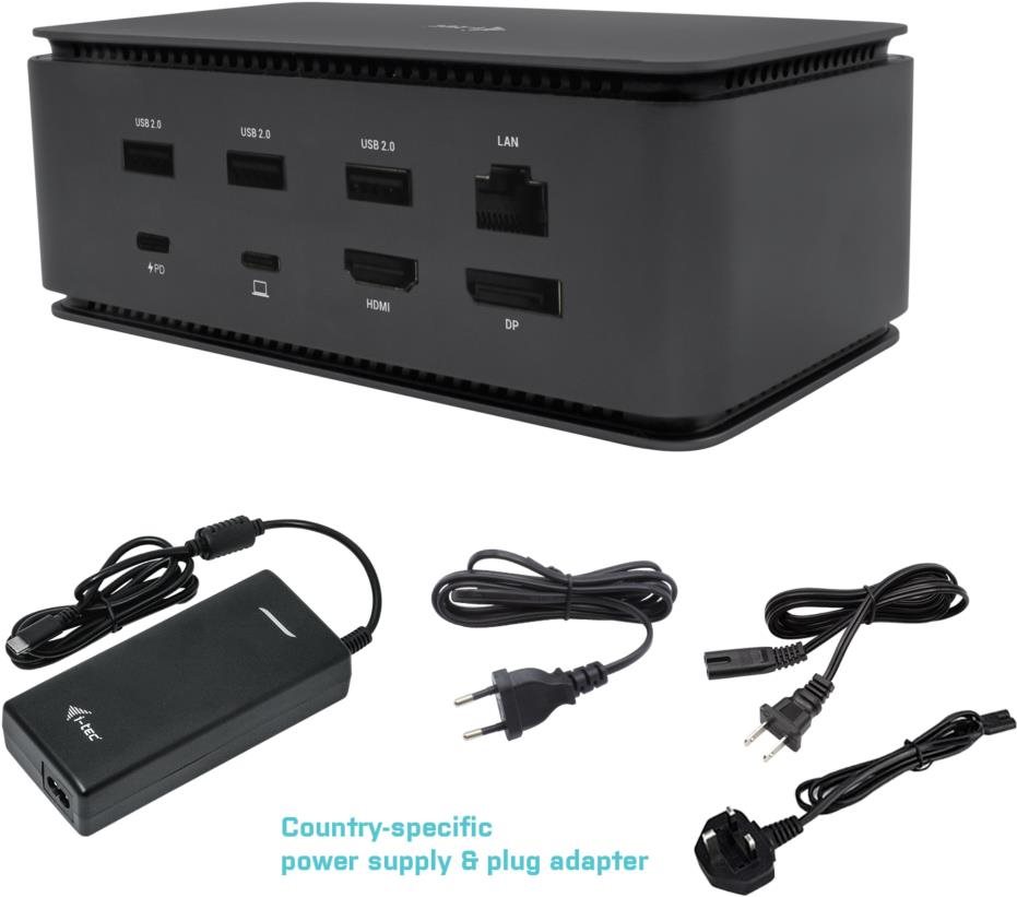 i-tec USB4 Metal Docking station Dual 4K HDMI DP, Power Delivery...