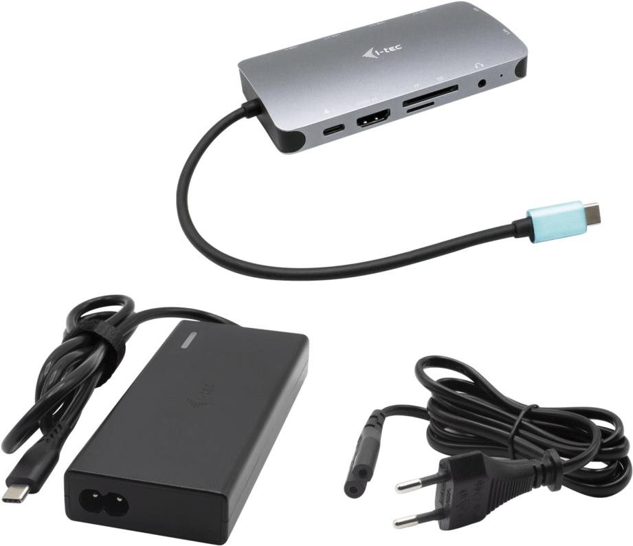 i-tec USB-C Metal Nano Dock HDMI/VGA with LAN, Power Delivery 65W +...