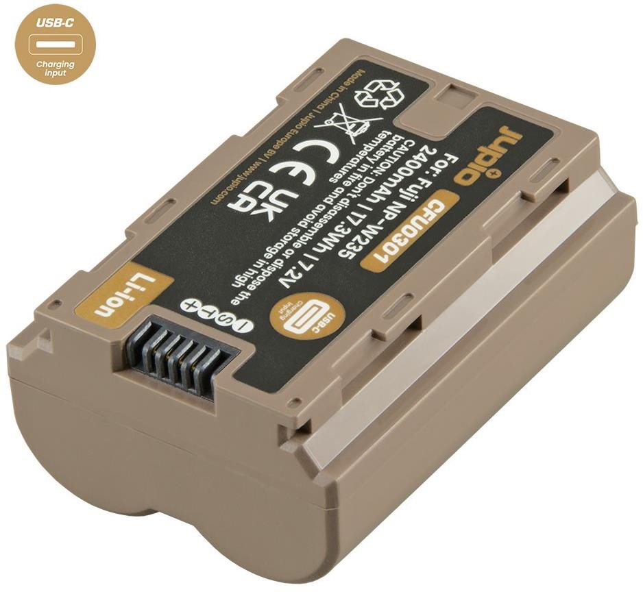 Jupio NP-W235 *ULTRA C* 2400mAh mit USB-C Ladeeingang Kamera-Akku