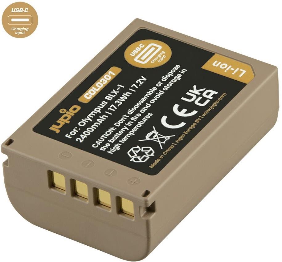 Jupio BLX-1 / BLX1 *ULTRA C* 2400mAh mit USB-C Ladeeingang...