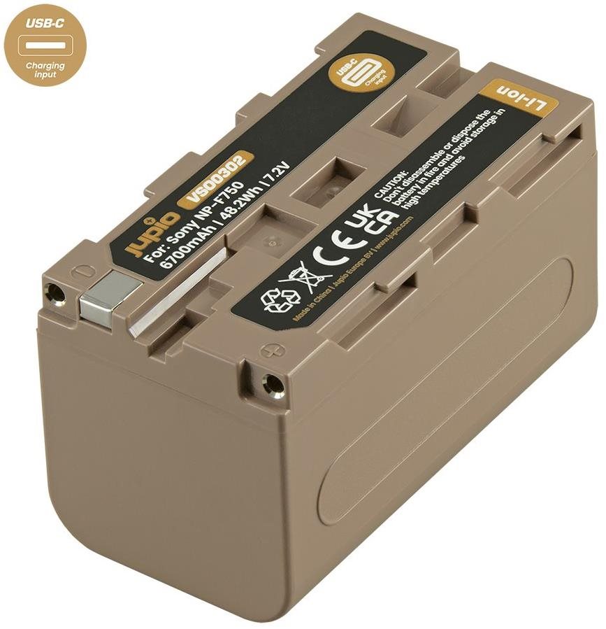 Jupio NP-F750 *ULTRA C* 6700mAh USB-C töltési bemenettel...