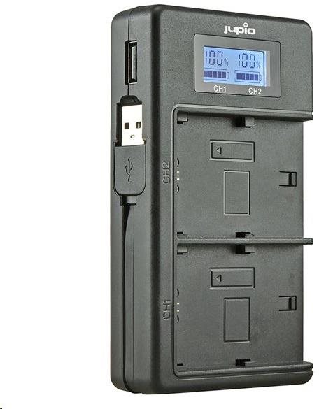 Jupio LP-E8 Canon - dupla Fényképezőgép és kamera akku töltő