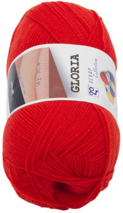 Gloria 50 g – 52180 červená Priadza
