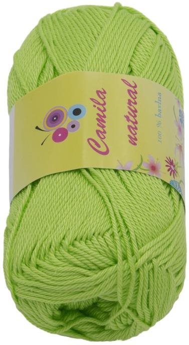 Camilla natural 50 g – 145 stredne zelená Priadza