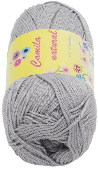 Camilla natural 50 g – 232 sivá Priadza
