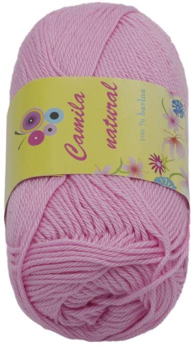 Camilla natural 50 g – 38 svetloružová Priadza