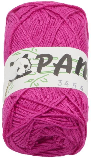 PANDA bambus 50 g – 3454 fialovo-červená Priadza