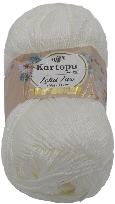 Lotus Lux 100 g – 010 biela Priadza