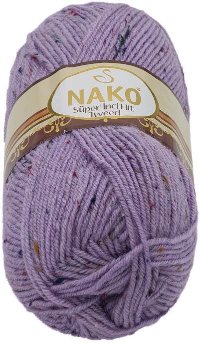 Tweed 100 g – 6888 fialová s nopkami Priadza