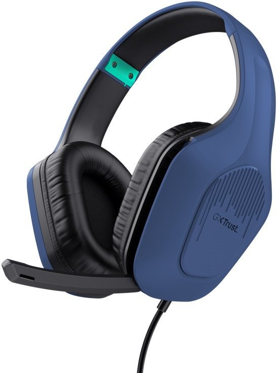Trust GXT415B ZIROX HEADSET kék Gamer fejhallgató