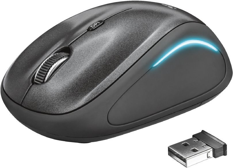 Trust Yvi FX Wireless Mouse – black Myš