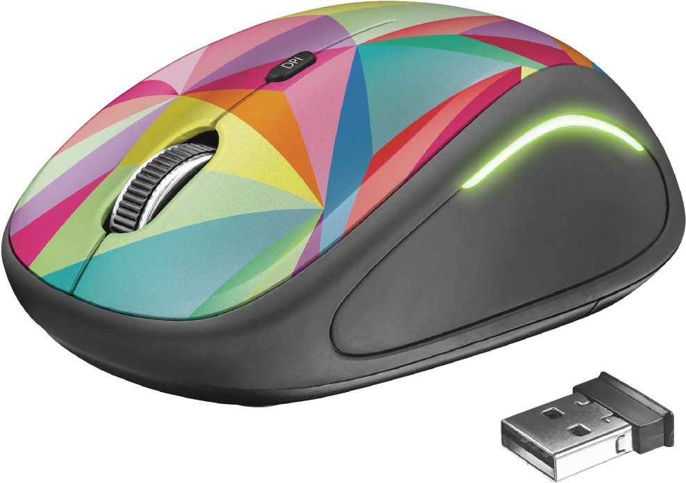 Trust Yvi FX Wireless Mouse - Geometrics Mouse