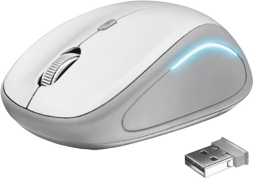 Trust Yvi FX Wireless Mouse - White Mouse